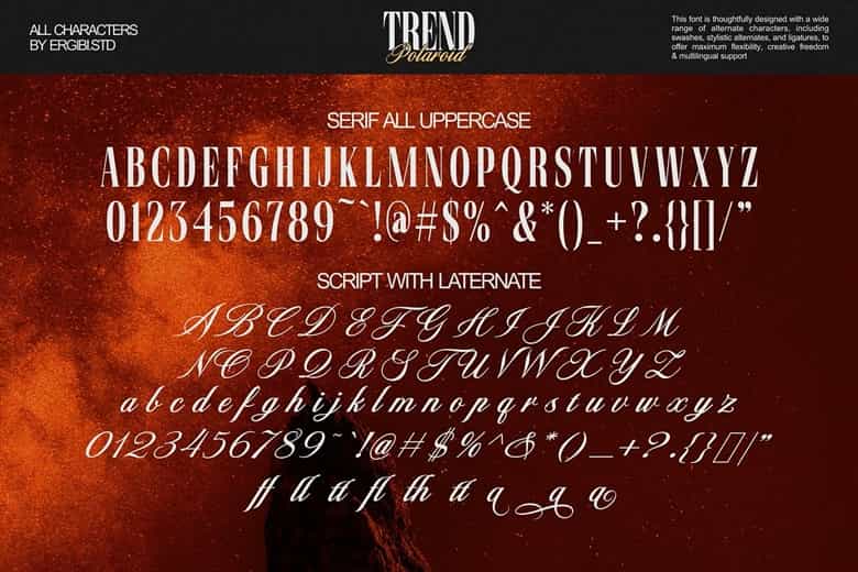 Trend Polaroid Font Image 3