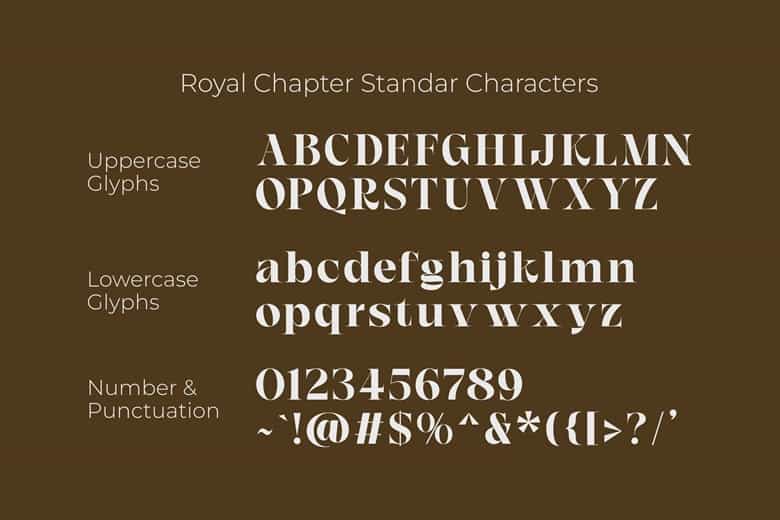 Royal Chapter Font Image 3