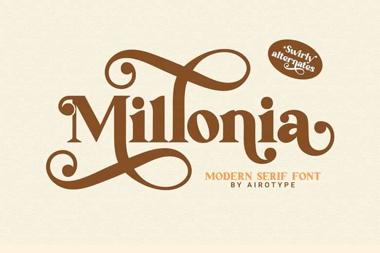 Millonia Font Image 1