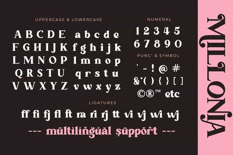 Millonia Font Image 3