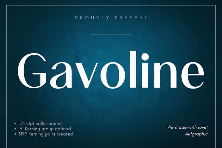 Gavoline Font Image 1