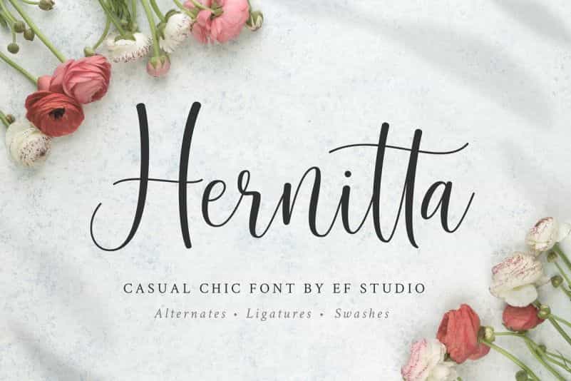 Hernitta Font Image 1