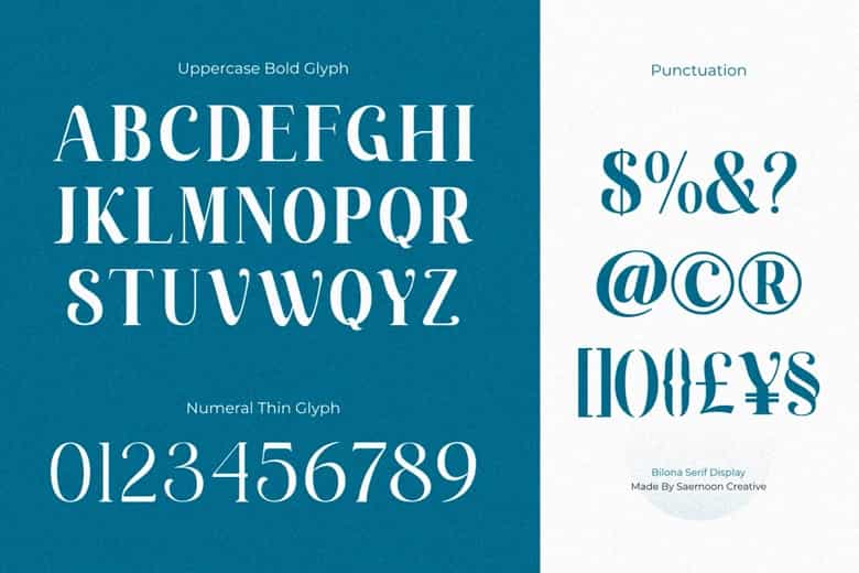 Bilona Font Image 3