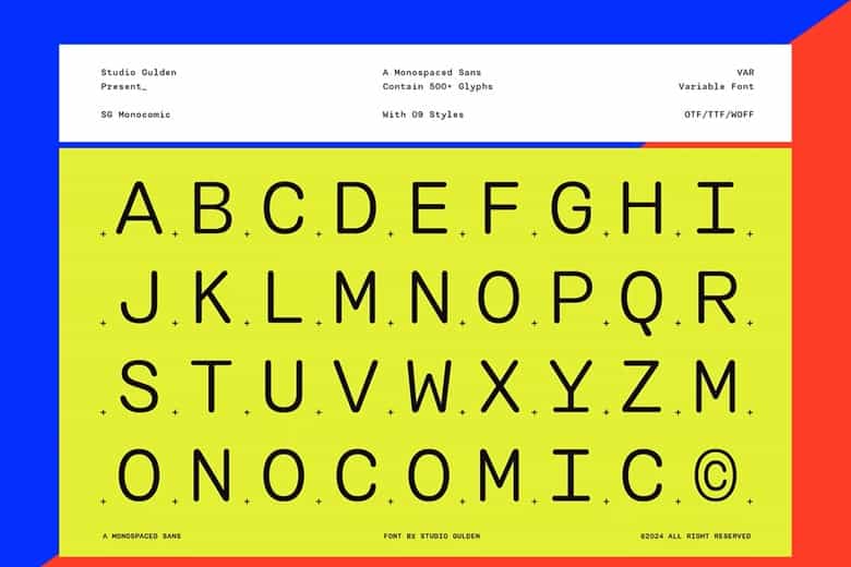 SG Monocomic Font Family Image 3