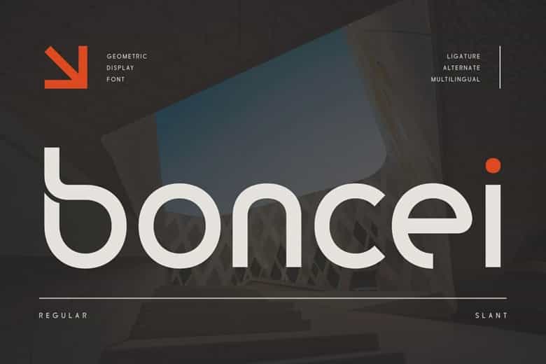 Boncei Font Image 1