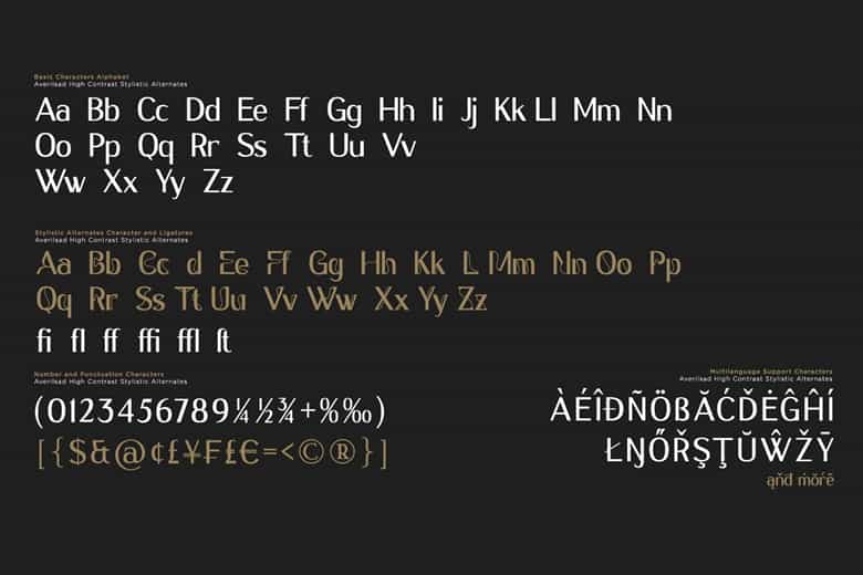 Averilsad Font Image 3