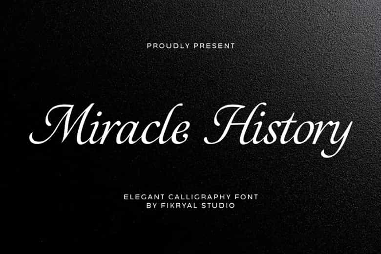 Miracle History Font Image 1