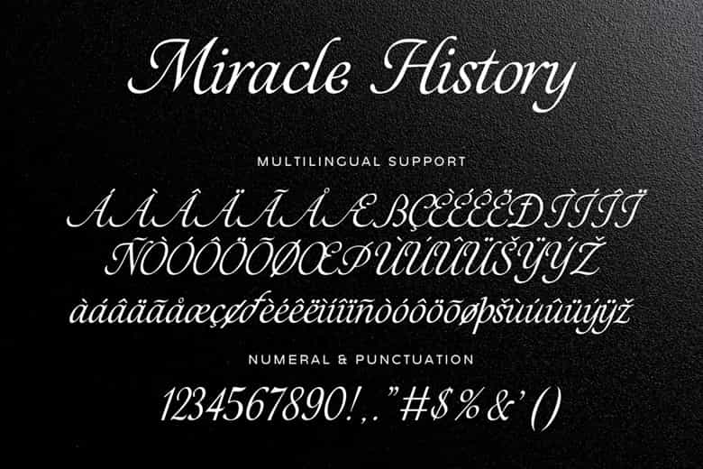 Miracle History Font Image 3