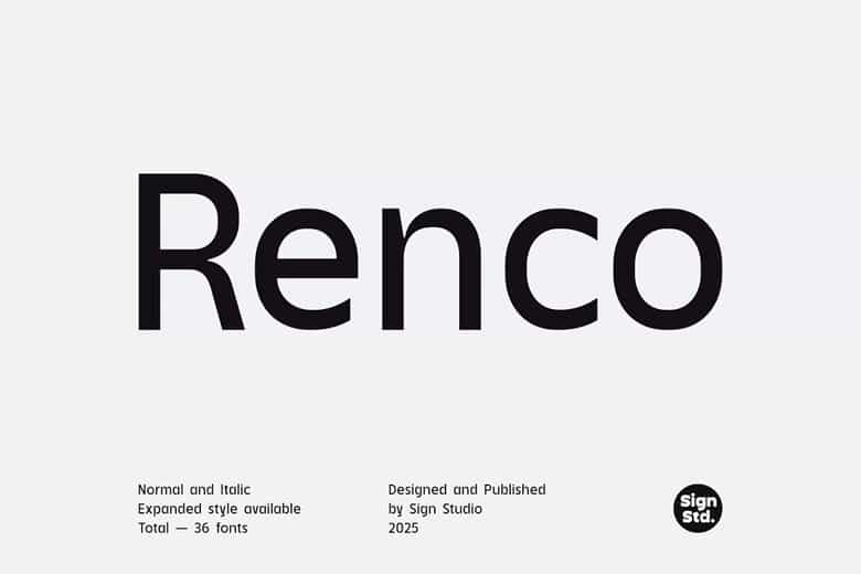 Renco Font Family Image 1