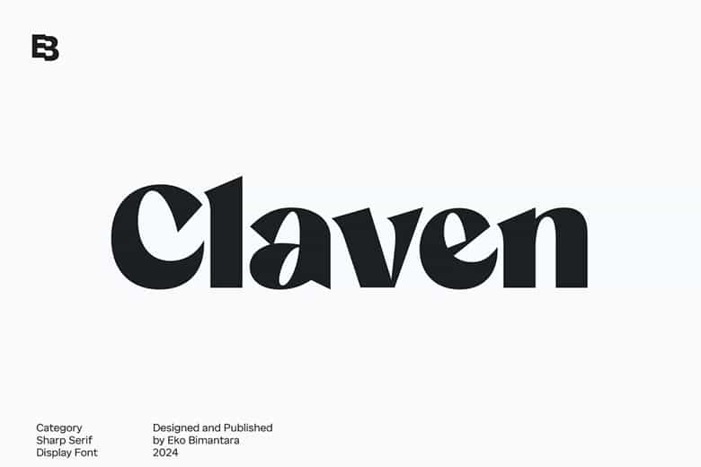 Claven Font Image 1