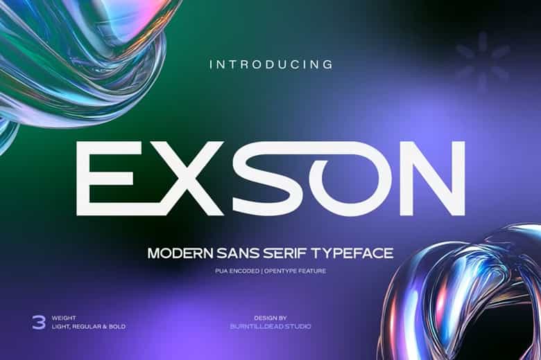 Exson Font Image 1