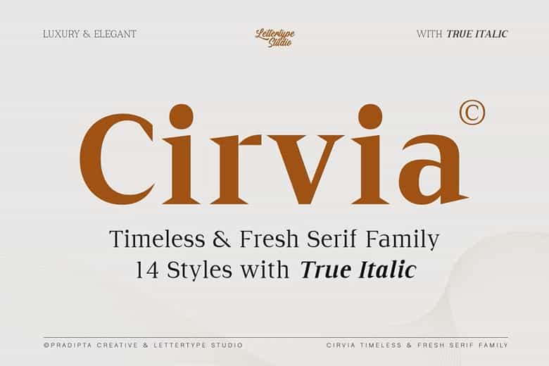 Cirvia Font Image 1