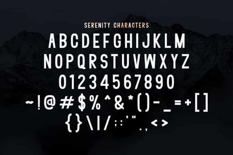 Serenity Font Free Image 3