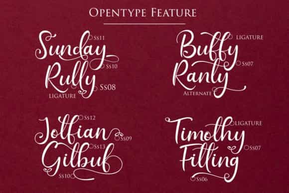 Sunday Rully Font Image 3