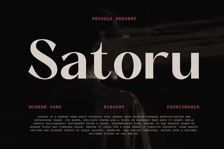 Satoru Font Image 1