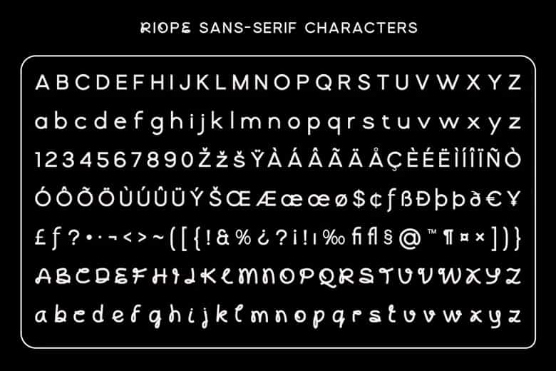 Riope Font Image 3
