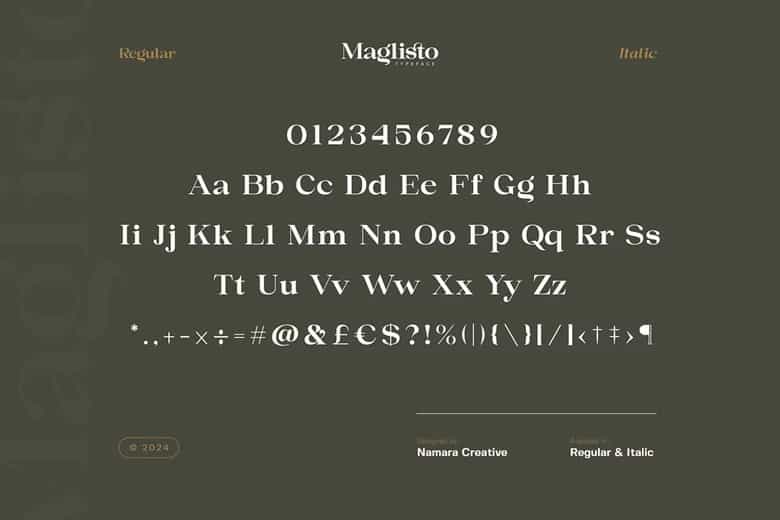 Maglisto Font Image 3