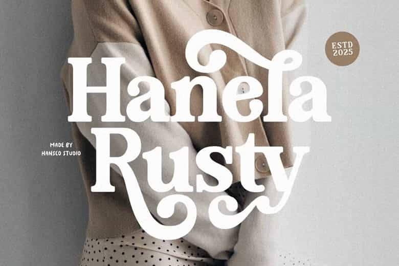 Hanela Rusty Font Image 1