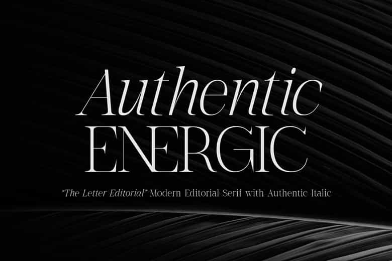 The Letter Editorial Font Image 2