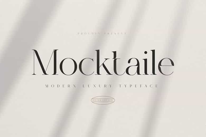 Mocktaile Font Image 1
