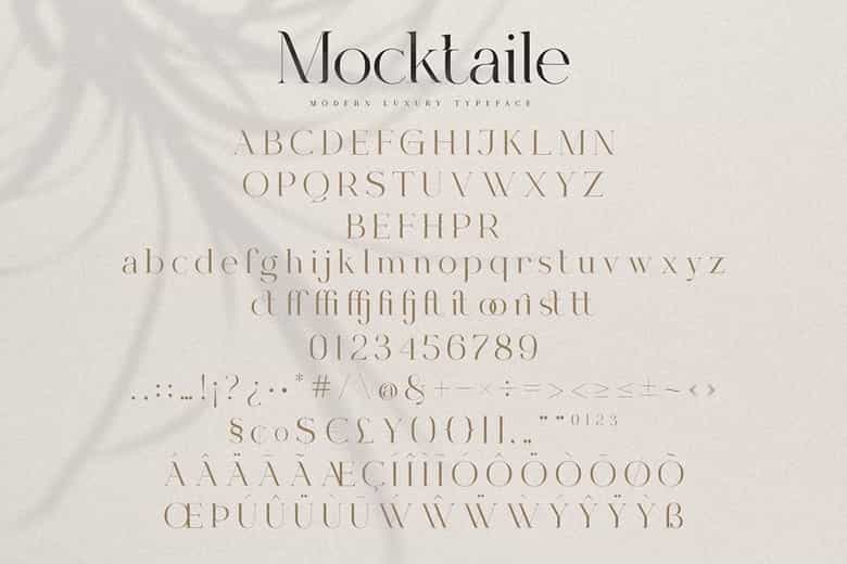 Mocktaile Font Image 6