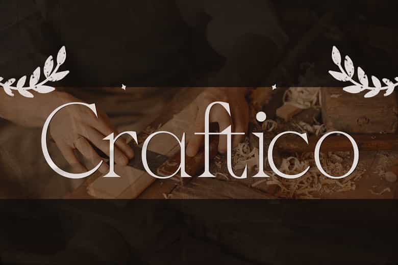 Craftico Font Image 1