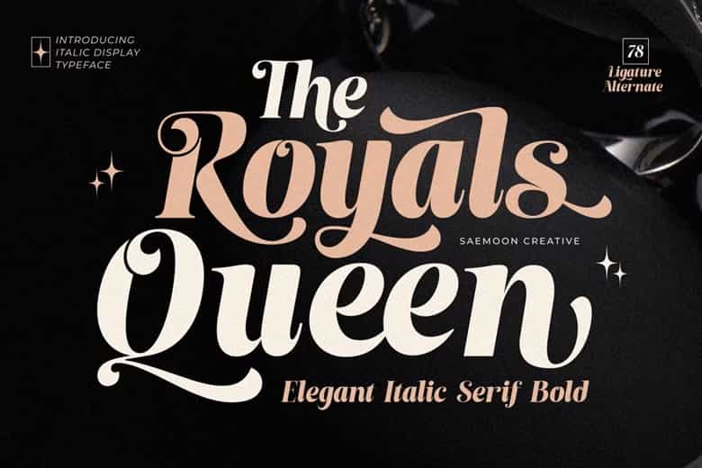 The Royals Queen Font Image 1
