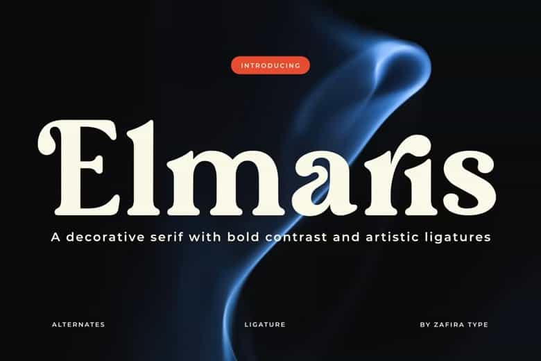 Elmaris Font Image 1