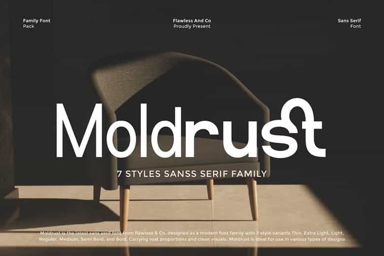 Moldrust Font Image 1