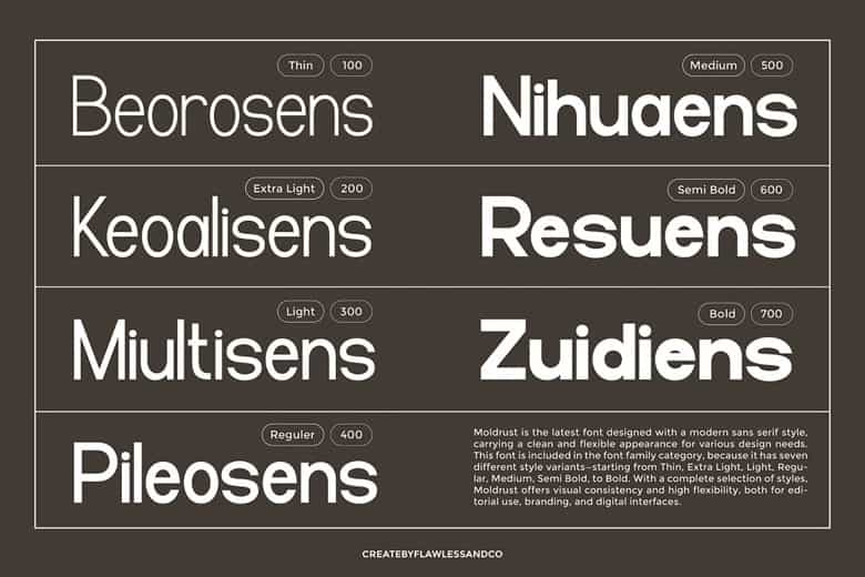 Moldrust Font Image 2