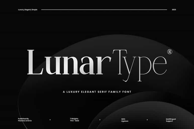 Lunar Type Font Image 1