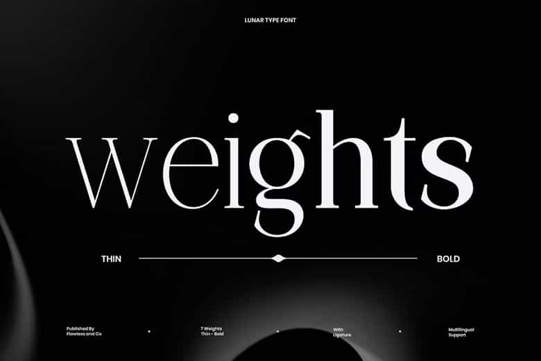 Lunar Type Font Image 2
