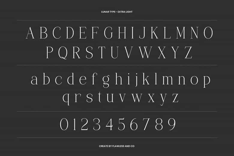 Lunar Type Font Image 3