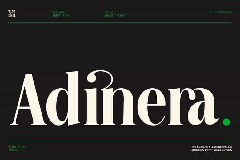 Adinera Font Image 1