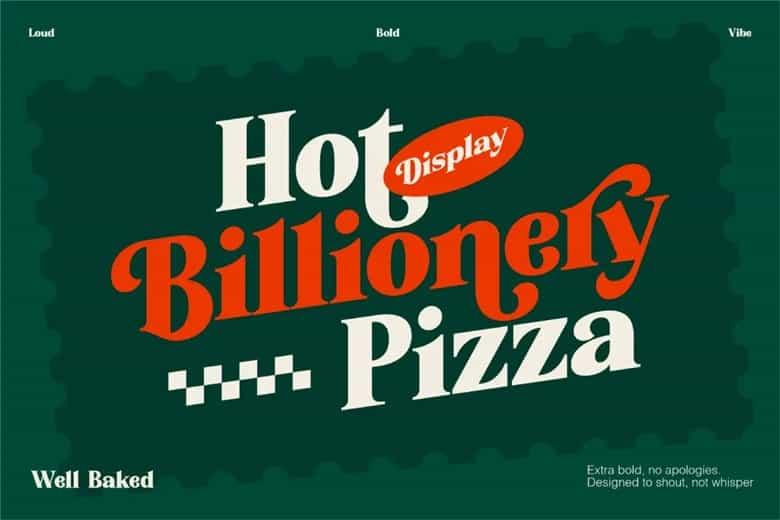 Billionery Font Image 1