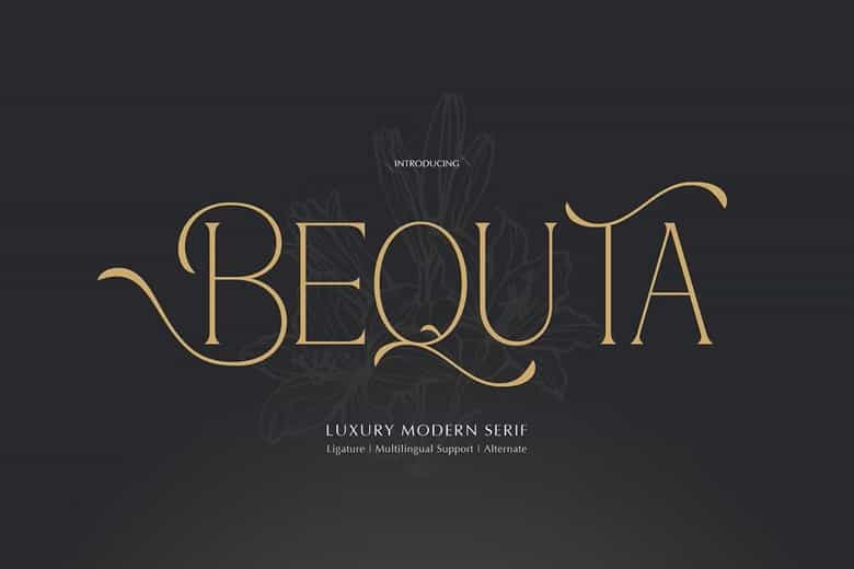 Bequta Font Image 1