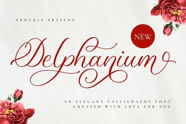 Delphanium Font Image 1