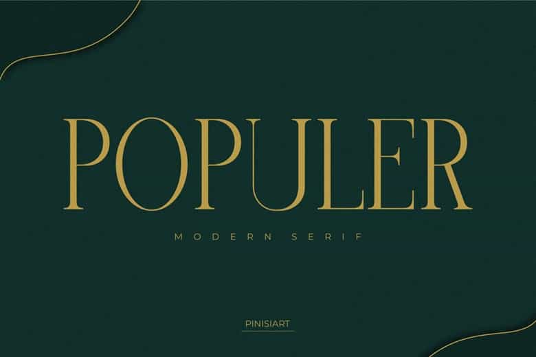 Populer Font Image 1