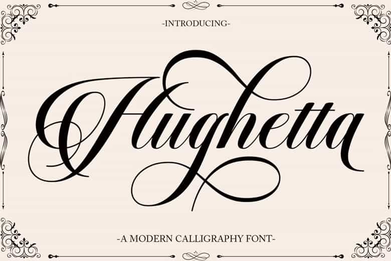 Hughetta Font Image 1
