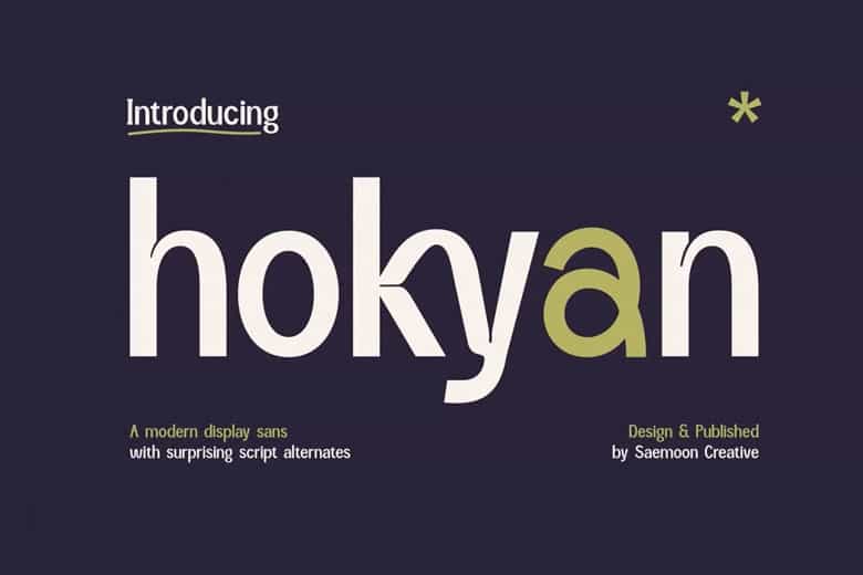 Hokyan Font Image 1