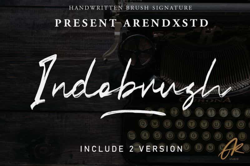 Indobrush Font Image 1