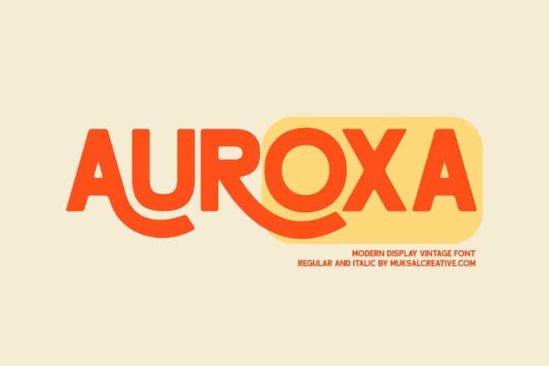 Auroxa Font Image 1