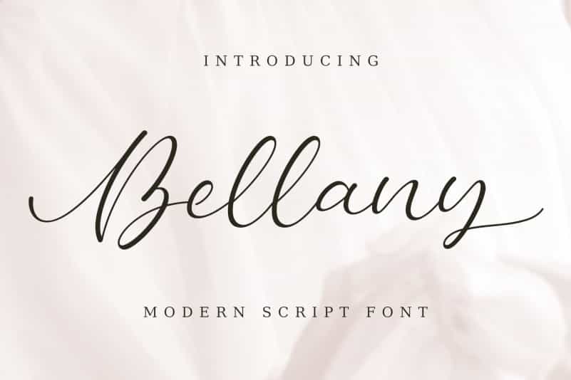 Bellany Modern Script Font Image 1
