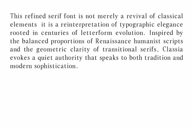 Classia Font Image 8