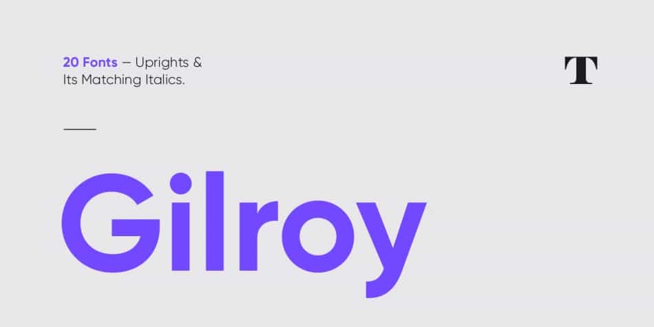 Gilroy Font Family Image 1