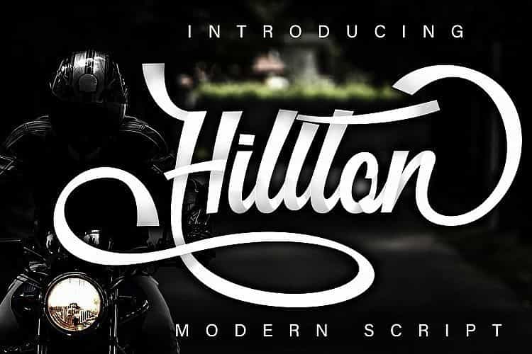 Hillton Modern Script Font Image 1