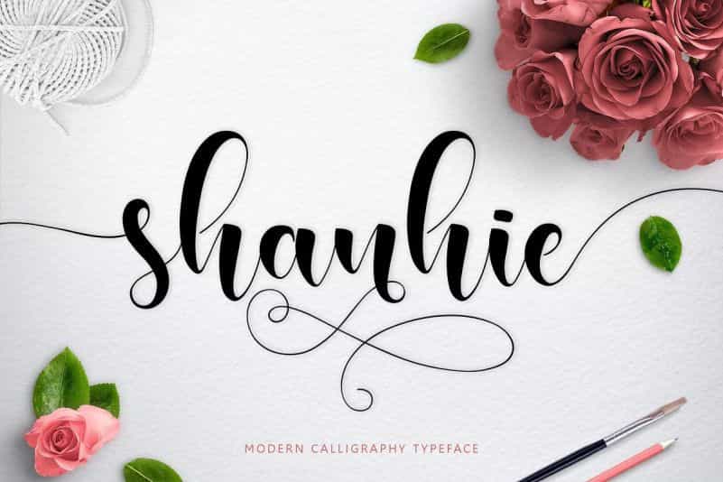 Shanhie Script Font Image 1