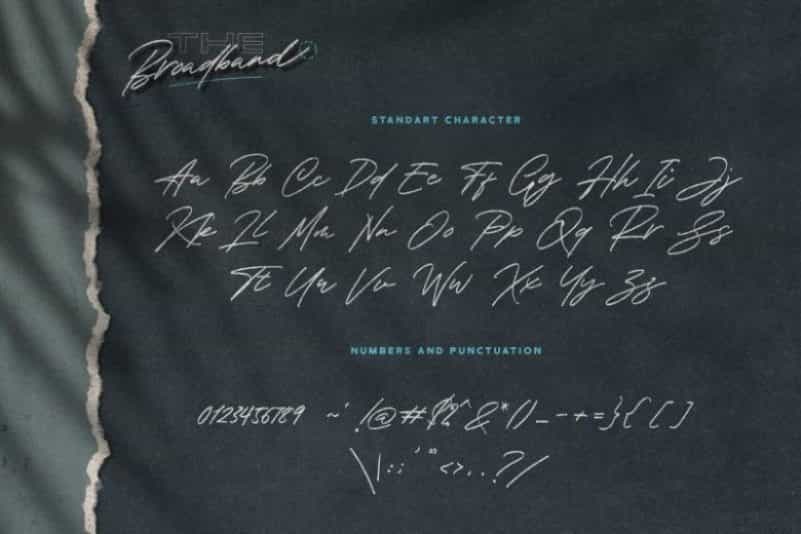 The Broadband Script Font Image 3