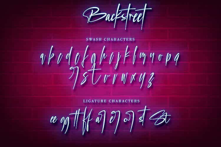 Backstreet Script Font Image 4