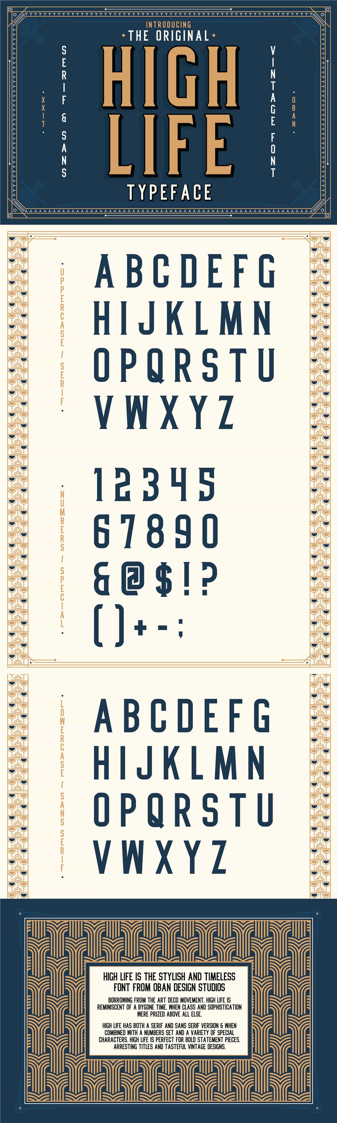 High Life Serif Font Free Image 1